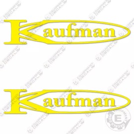 Aftermarket Fits Kaufman Trailers Decal Kit (Set of 2) Flatbed Trailer 32 Replacement Decals