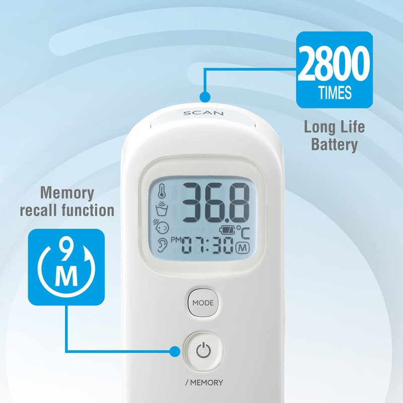 Citizen CTD711 Forehead and Ear Digital Thermometer for Adults, Children