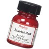 Acrylic Leather Paint, Scarlet Red, 1 Ounce