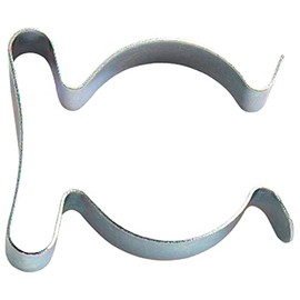 Merriway BH04495 (10 Pcs) BZP Spring Steel Tool Clips Terry Grip 50-60 mm (2 - 2.3/8 Inch) - Pack of 10 Pieces