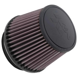 K&N Filtro de aire universal de alto flujo de por vida: rendimiento, premium, lavable: diámetro de la brida: 4.5 pulgadas, altura del filtro: 4.5 pulgadas, longitud de la brida: 0.625 pulgadas, forma