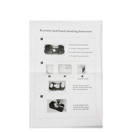 iMBAPrice Keystone Jack Punch Down Stand Holder for Cat5E/Cat6 and RJ11/RJ12 Keystone Jacks
