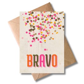 WBdesignz Greeting Card with Envelope - Neon Print Graphic Design Greeting Cards Pinkish (Bravo)