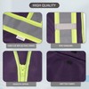 SULWZM High Visibility Reflective Safety Vest with Zipper and Pockets