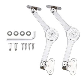 Lid Support Hinge BADALU Toy Box Hinges Soft Close,Heavy Duty Lid Stay Hinges Perfect for Cabinet,Closet,Wardrobe or Toybox 110 Degree (1 Pair)