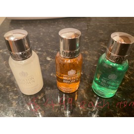 Molton Brown Travel Size Face Wash, Shampoo, Conditioner, Body Mouth Wash, Soap