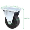 Cionyce 4 Pcs 2 Inch Rubber Caster Wheels Heavy Duty