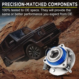 AUTOSTEADY Front and Rear Wheel Bearing Hub Assembly Replacement for 2002 2003 2004 Chevy Venture, 2005 Uplander, 2001 2002 2003 2004 2005 Pontiac Aztek Montana, for Buick Rendezvous Terraza, 513121