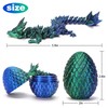 4PCS 3D Printed Dragon Eggs with Dragon Inside, Small Stocking