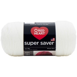 Red Heart E300-316 Red Heart Super Saver Yarn - Soft White