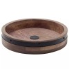 Mikasa, 2-Tier Lazy Susan w Burnished Iron Band Accent +