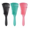 Heblee Cepillo Peine Flexible Desenredante Cabello Rizado, Afro