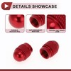 HEROFFIX 4 Pcs Mini Bullet Style Tire Valve Stem Caps
