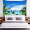 YISURE Tropical Palm Leaf Coconut Trees Tapestry Large Nature Landscape