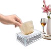 New Silver Crushed Crystal Diamond Tissue Box, Diamante Bling, Living
