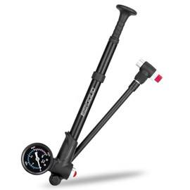 JOYID Bomba de Choque para Bicicleta con manómetro 300PSI, inflador de neumáticos de Bicicleta de Alta presión, Bomba de Aire para Horquilla de Bicicleta y suspensión Trasera