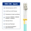 FLYPROFiber 0.2m, OM4 LC to LC Fiber Optic Cable, Length