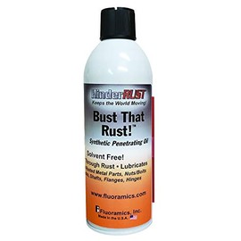 Fluoramics' Bust That Rust! Penetrating Oil, Loosen Rusted Nuts and Bolts, Break Through Seized Lug Nuts, Solvent Free, Aerosol Spray Can
