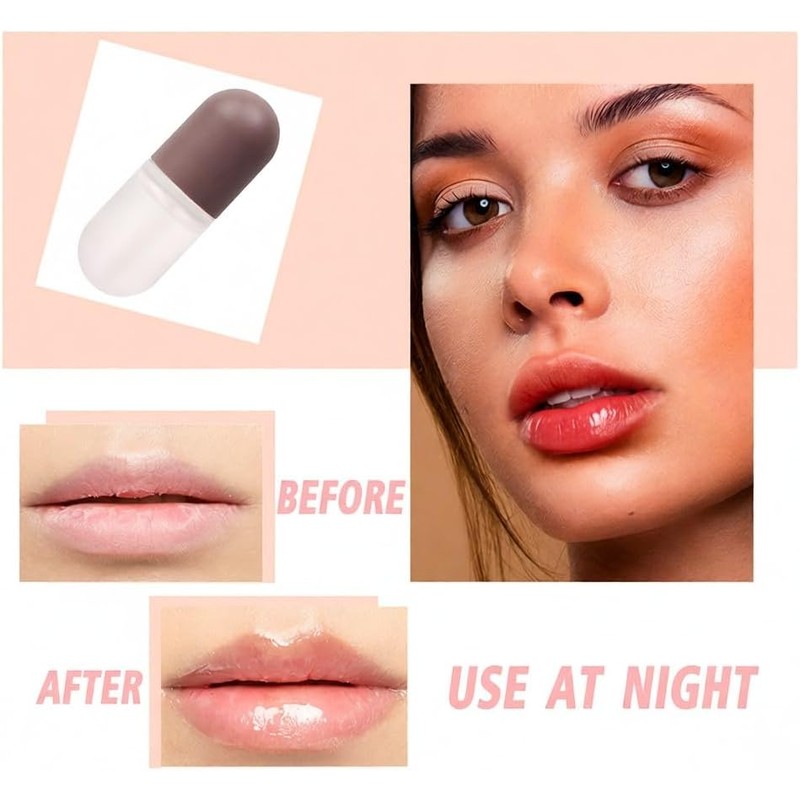 Set de 2 rellenos labiales Suero reductor labios Aceite para