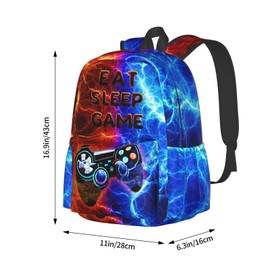famliihw Video Game Controller Backpack Bookbag Laptop Backpacks Multipurpose Daypack for Boys Girls School Men Women Travel Hiking