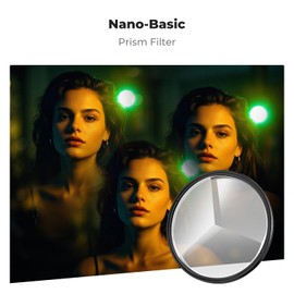 K&F Concept 77mm Triple Prism Filter - Kaleidoscope Lens Filter, K9 Optical Glass, Multiple Refractions, Special Effect Filter for Camera Lens