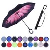 Umbrella,Windproof Waterproof Golf Umbrella,Double Layer Folding Inverted Anti-UV Protection Umbrellas,Reverse