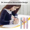 Tabanzhe Retractable Eraser Set - 3 Novelty Eraser Pens with