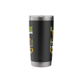 Heavy Machinery Mining Excavation - Dragline Operator Stainless Steel Insulated Tumbler