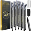 Ink Permanent [12 Pack] Eyebrow & Microblading Pencil, Brow Pencil