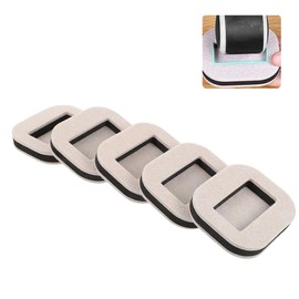 XIANFQNKJ Caster Stopper, Caster Slipper, Casters Fixed, Protected, Wheel Chocks, Floor Protection, Wheel Chocks, Furniture, Chairs, Casters, Anti-Slip, Vibration Absorption, Composite Felt Pad,
