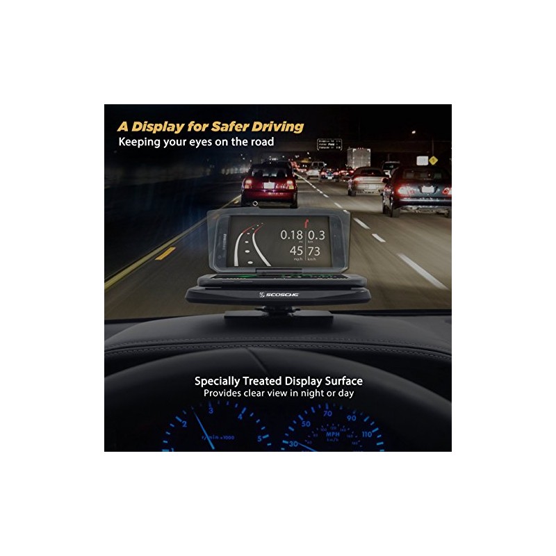 Scosche Smartphone Display for HUD, Navigation and Other Apps