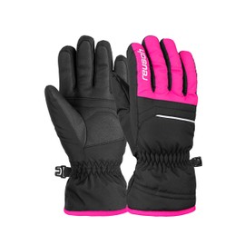Reusch Alan Junior Unisex Finger Gloves Black/Pink Glo 6