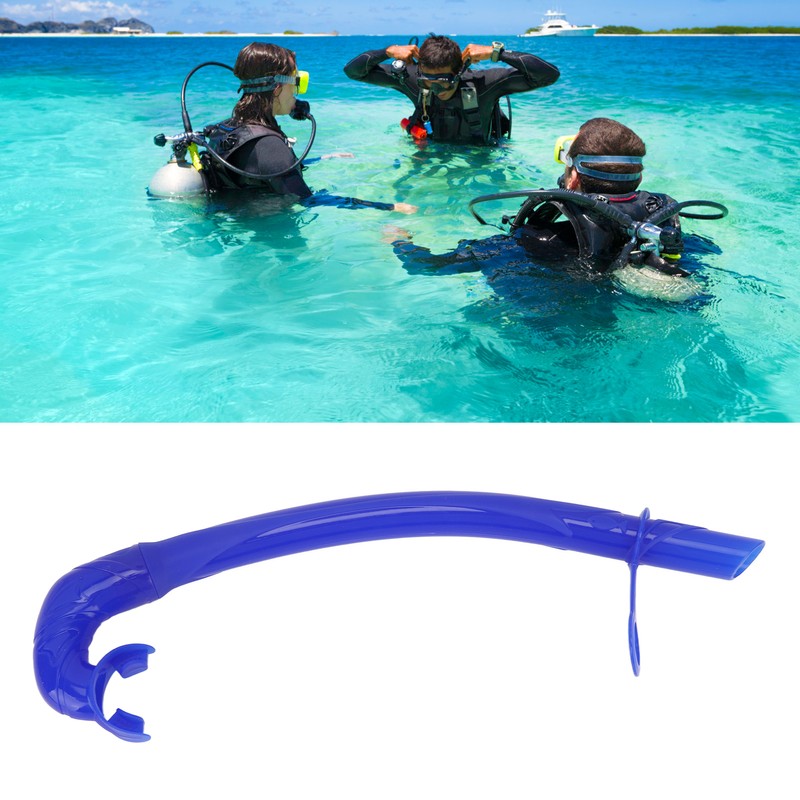 Diving Snorkel Foldable Odorless Silicone L Shape 38cm Soft Freediving