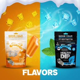TEAZA HERBAL ENERGY POUCH Teaza Pouches Chill Bundle 2X Cool Mint Chill + 2X Creamsicle Chill I Nootropics Chewing Healthy Dip Pouches Free Pouches Snus Pouch Caffeine Pouches Dip Herbal Snuff