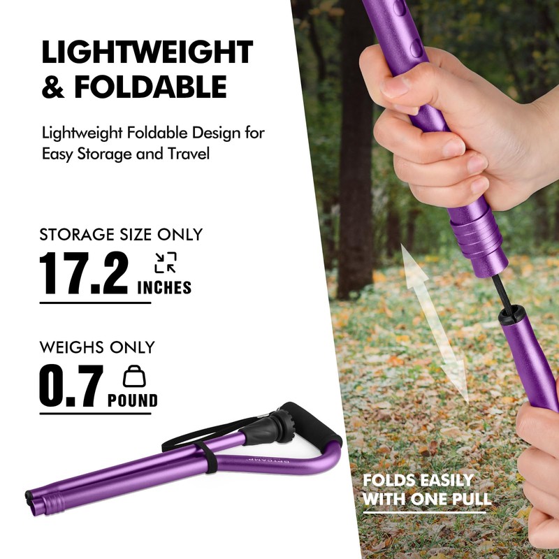 GPTCAMP Walking Cane and Walking Stick for Men Women,Lightweight Folding