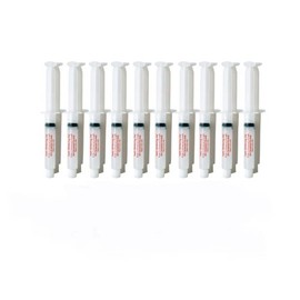 10 Syringes of 10ml/cc Teeth whitening Gel by White Teeth Global= 100ml/cc!! (Includes 2 Mouth Trays) - Home Teeth Whitening System