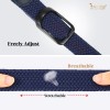Jasgood Stretch Belt for Men, Men Elastic Woven Braided Belt