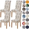 HZDHCLH Chair Covers Slipcovers 4/6 PCs Stretch Removable Washable Short