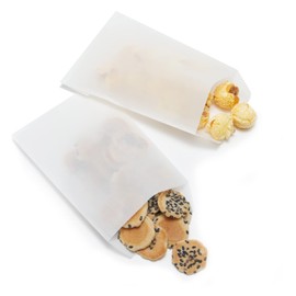 FOCCIUP 3x5 Inch 100 Pack Small Flat Paper Bags Semi-Transparent Glassine Waxed Bags for Party Favor