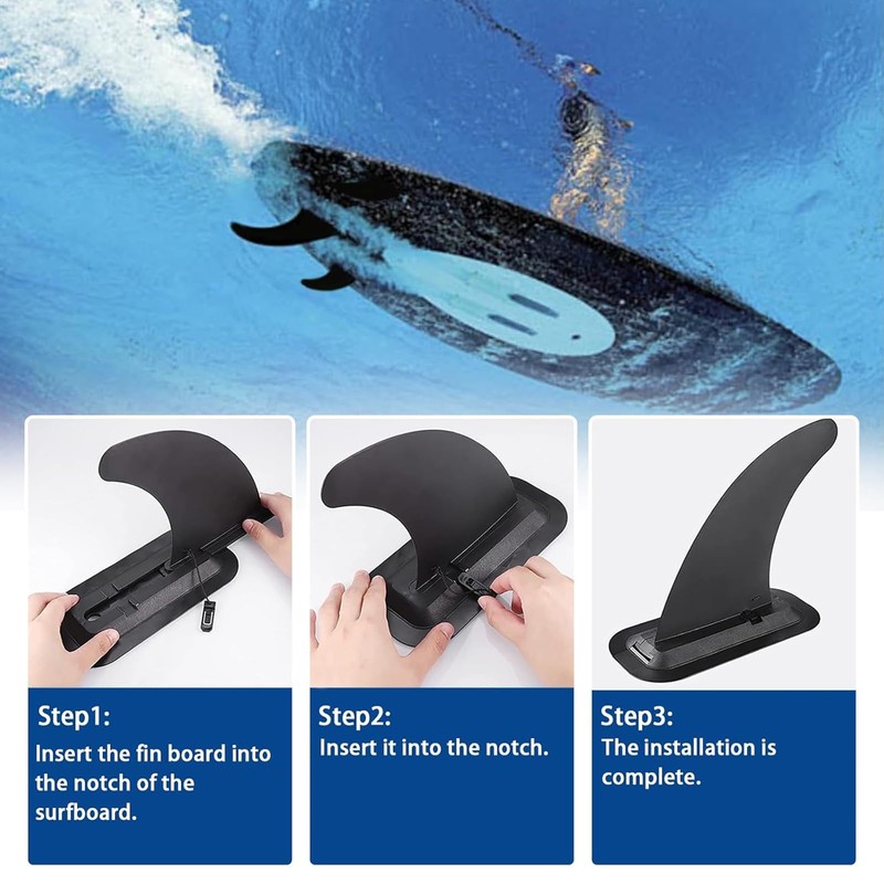 Jimkply Removable SUP Fin, SUP Replacement Fin, Universal Surfboard Fin