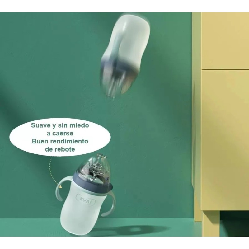 Biberón De Bebé De Silicona Antiaflatulencia 8onza/240ml