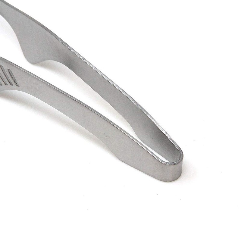 (Silver) - Todai 24cm Stainless Steel Non-Slip Yakiniku BBQ Tongs