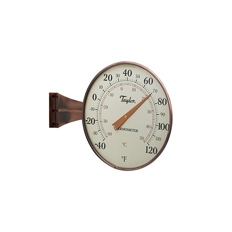 Taylor Heritage Collection Dial Indoor Outdoor Thermometer, Wireless Thermometer with