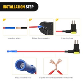 Nilight - Paquete de 10 adaptadores Micro de 2 fusibles Tap de 12 V para Coche, para añadir un Circuito ATR con Soporte de fusibles de 20 A II, adaptadores de Doble Circuito, para Coches, Camiones