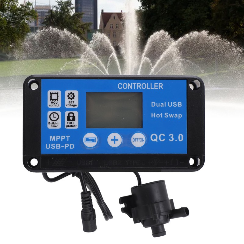 Fountain Water Pump Portable Submersible Fountain Pump with Timing Control