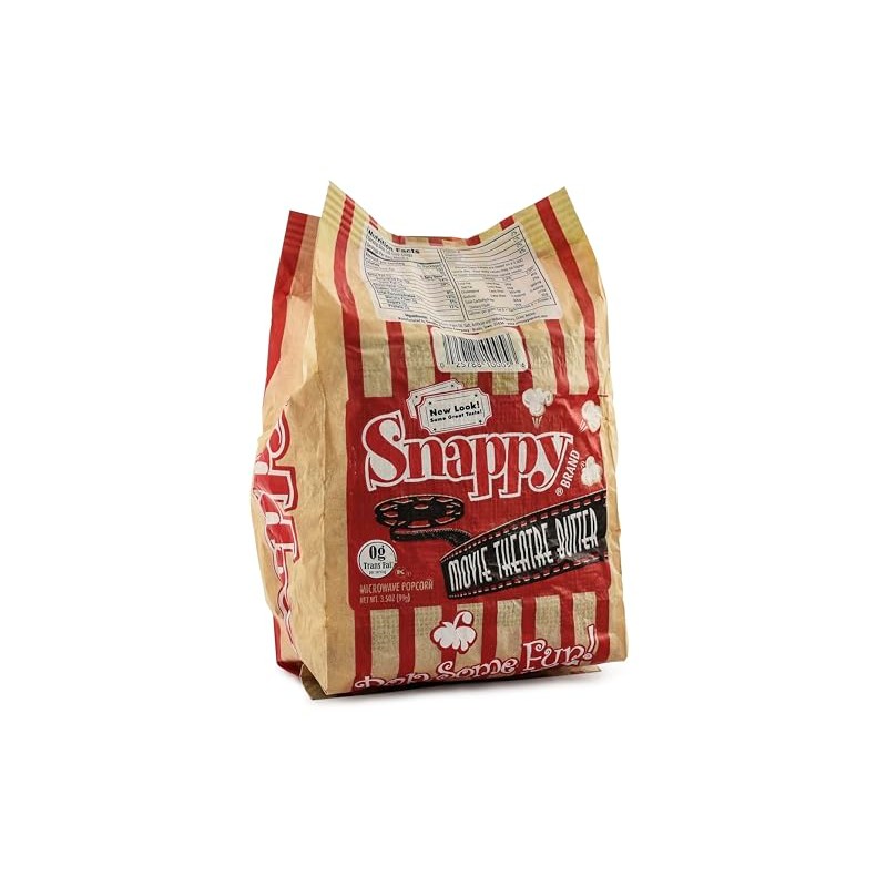 Snappy Movie Theater Butter Microwave Popcorn, 3.5 oz, 48 Pack
