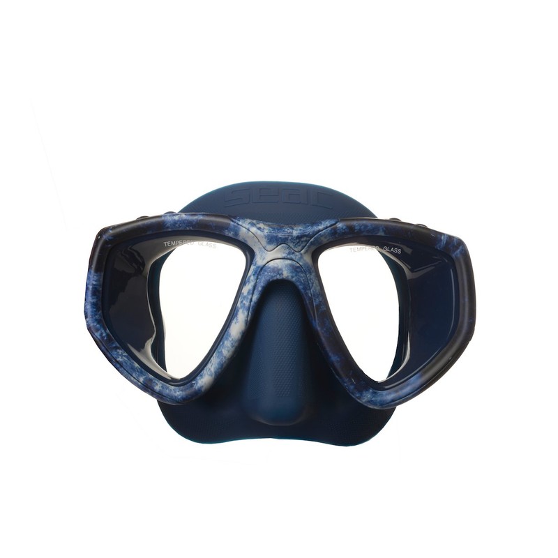 SEAC One Makaira Unisex Adult Mask, Blue Camouflage