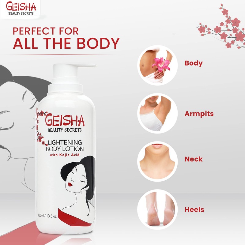 Geisha Kojic Acid Skin Brightening Body Lotion - 13.5 fl