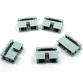 POPESQ® #A2054 IDC 2.54 mm Female Ribbon Cable 10-Pin Pack of 5