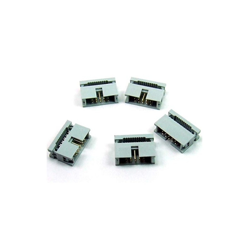 POPESQ® #A2054 IDC 2.54 mm Female Ribbon Cable 10-Pin Pack